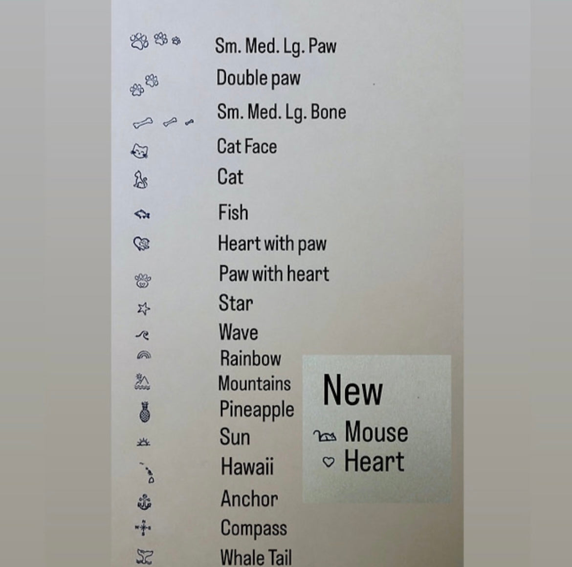 Hana's Heart Name Tag