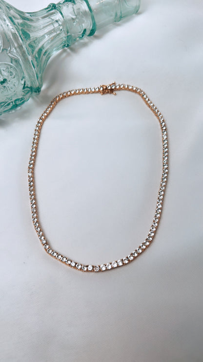 Tennis Necklace Cz