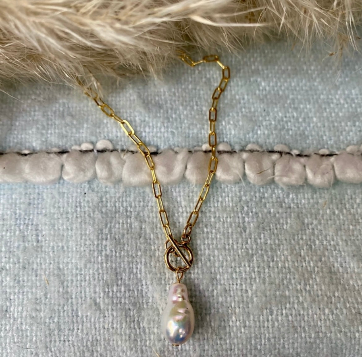 Pearl Toggle Necklace