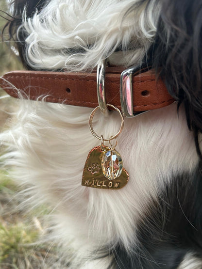 Side Heart Name Tag