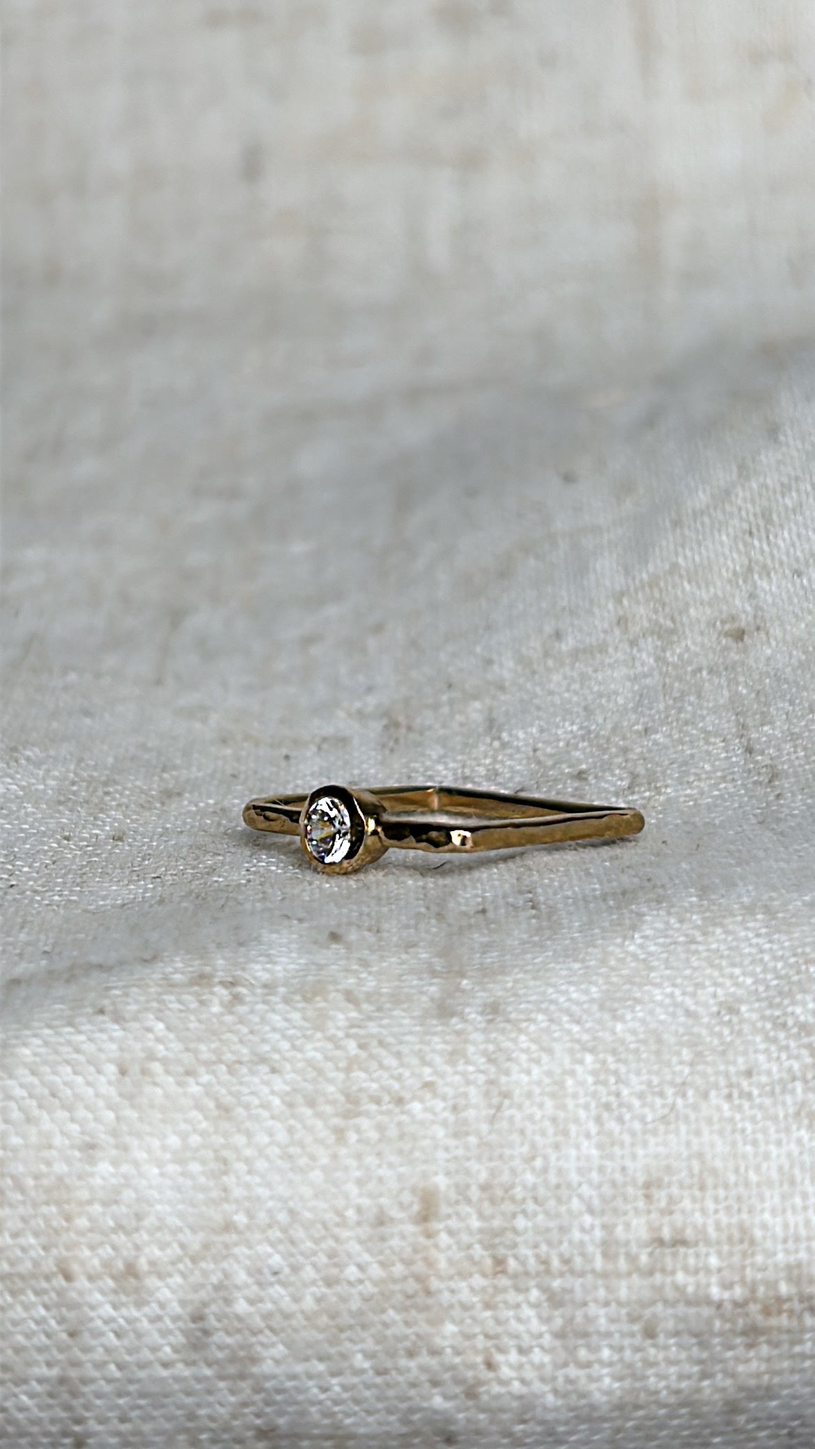 Square Ring With Cz