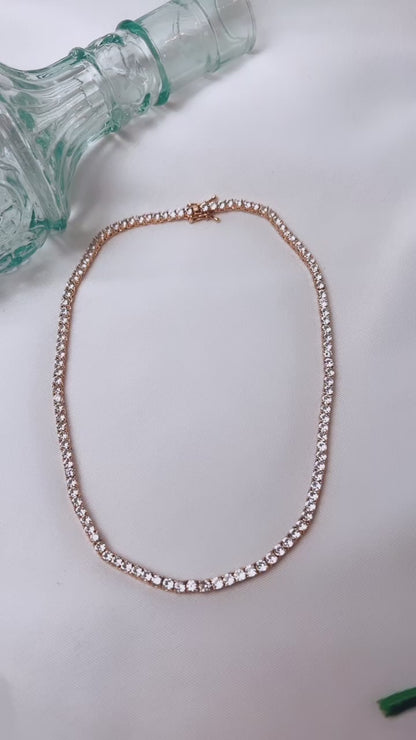 Tennis Necklace Cz